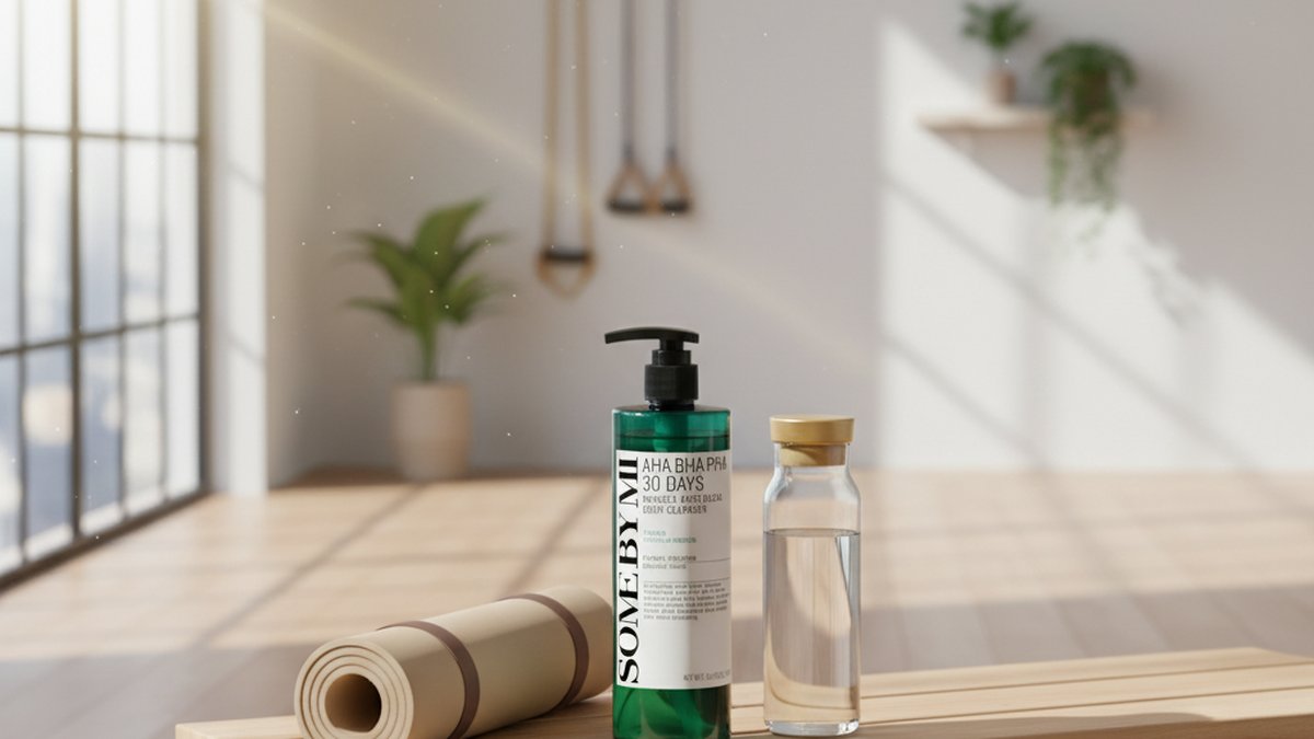 شخص يؤدي تمرين القرفصاء بالكيتل بيل (goblet squat) في الهواء الطلق بحديقة، في ضوء الصباح.