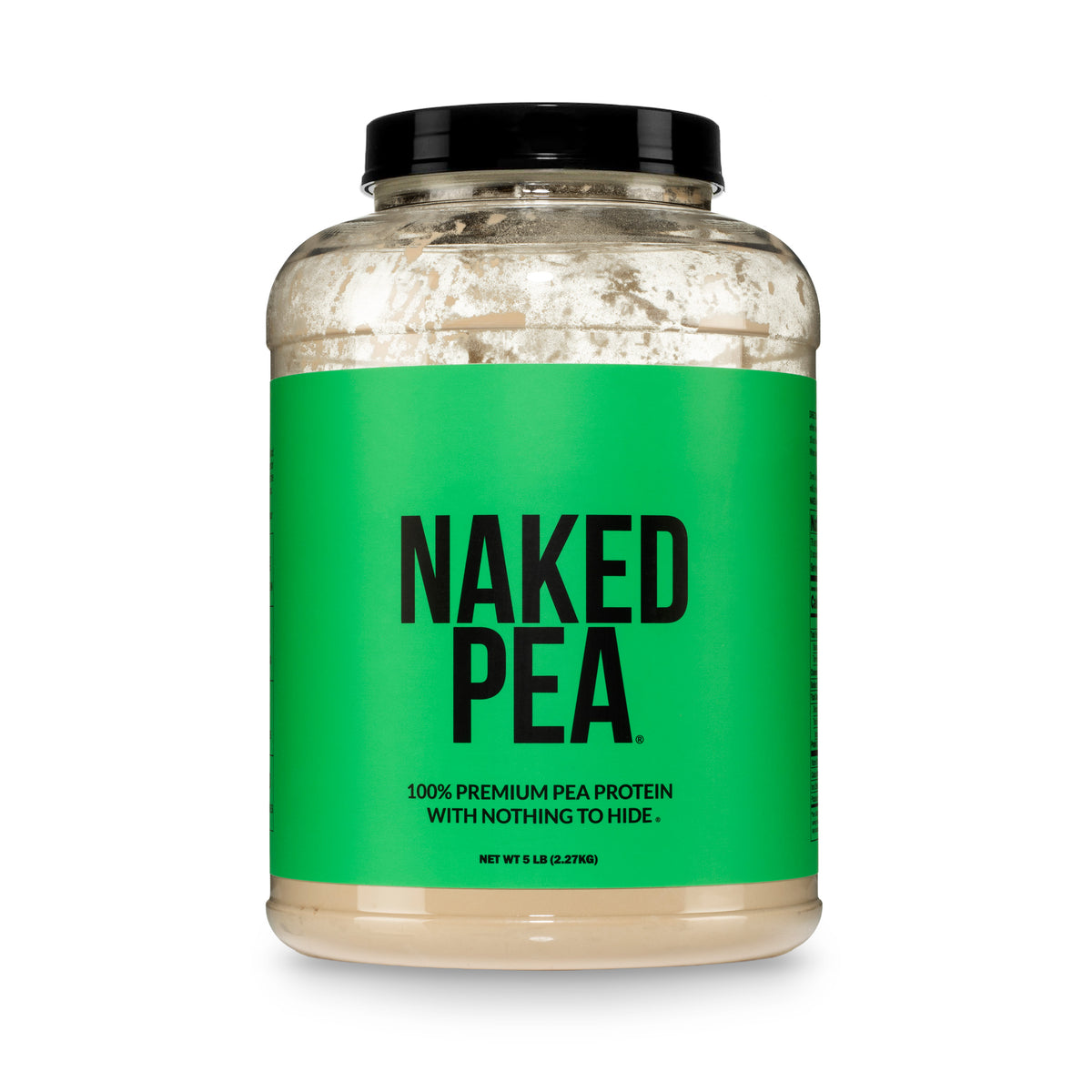 Naked Pea unflavored 5 lb tub, manufacturer photograph
