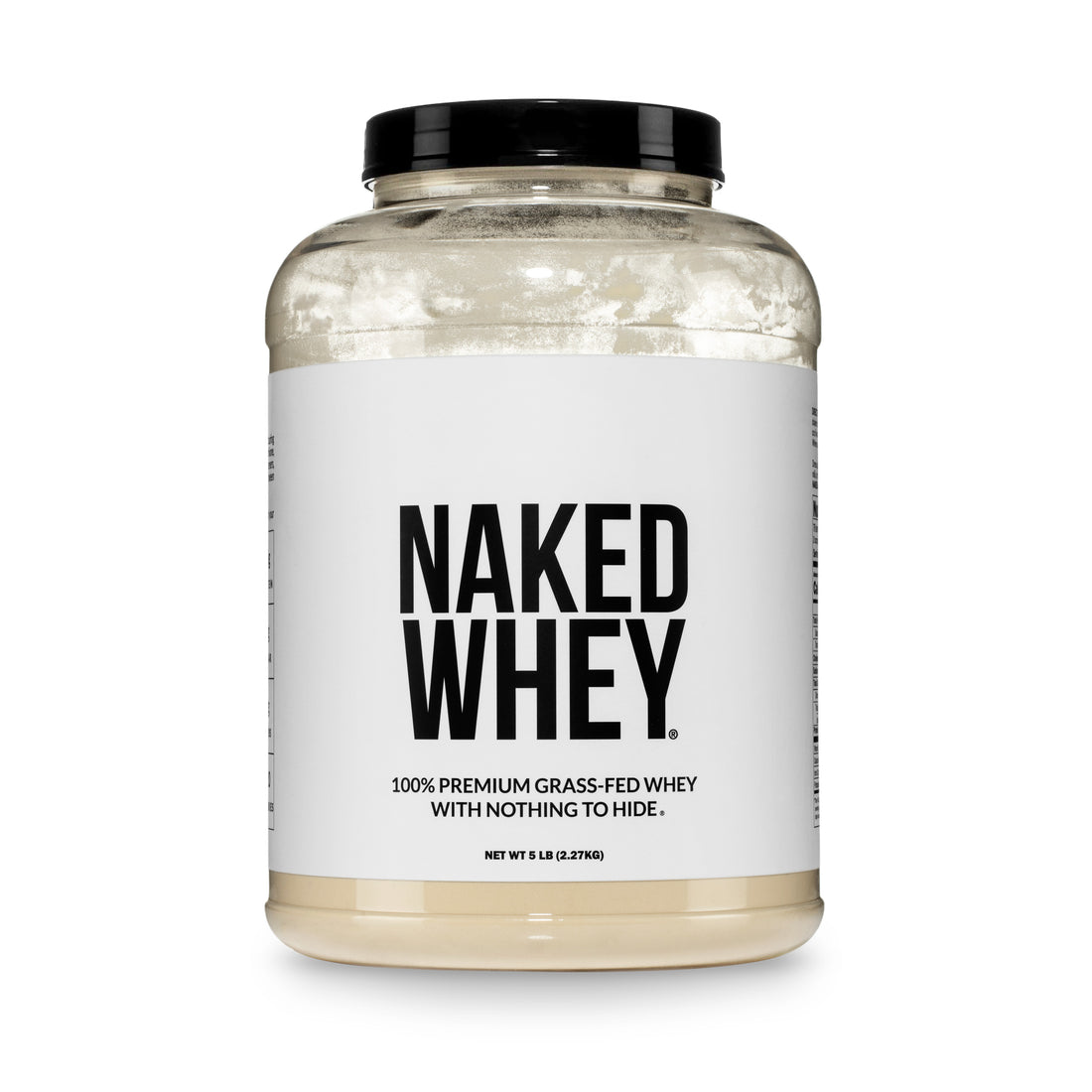 Naked Whey unflavored 5 lb tub, manufacturer photograph