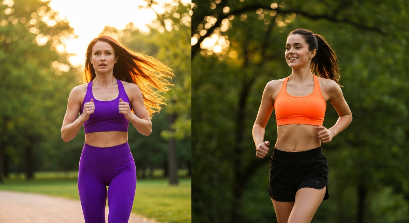 مقارنة جنبًا إلى جنب بين المشي والجري